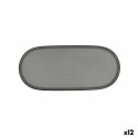 Vassoio per aperitivi Bidasoa Gio Grigio Plastica 28 x 12 cm (12 Unità)