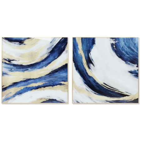 Painting DKD Home Decor 100 x 2,5 x 100 cm Abstract Modern (2 Units) Painting DKD Home Decor 100 x 2,5 x 100 cm Abstract Modern (2 Units)
