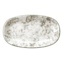 Vassoio Porcellana Bianco/Marrone (15 x 8,7 x 2,3 cm)