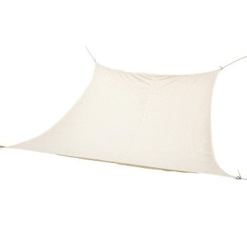 Toldos de vela DKD Home Decor Vela Bege Multicolor Aço inoxidável 500 x 500 x 2 cm 500 x 500 x 500 cm