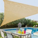 Velas de sombra Vela sombreo Chocolate 3 x 3 m 300 x 300 x 0,5 cm Toldo