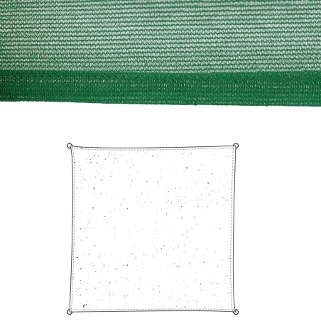 Sonnensegel Vela sombreo grün 300 x 300 x 0,5 cm Markise