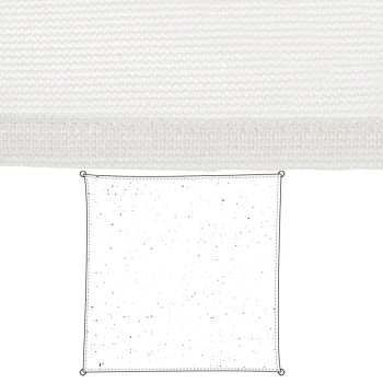 Velas de sombra Vela sombreo Blanco 5 x 5 m 300 x 300 x 0,5 cm Toldo