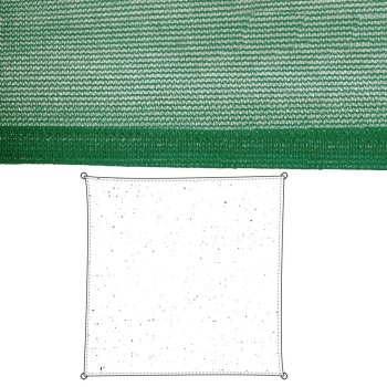 Voiles d'ombrage Vela sombreo Vert 500 x 500 x 0,5 cm Auvent