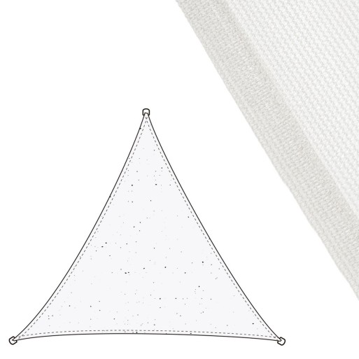 Vele parasole Vela sombreo Bianco 3 x 3 m 300 x 300 x 0,5 cm Tenda