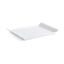 Tablett für Snacks Quid Gastro Fresh 26 x 18 cm aus Keramik Weiß (6 Stück)