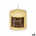 Vela Acorde CY88100M Creme 9 x 10 x 9 cm (4 Unidades)