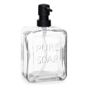 Dispensador de Sabão Berilo Pure Soap Transparente Cristal Plástico 570 ml 10 x 18 x 6 cm (6 Unidades)