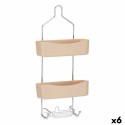Duschaufhänger Berilo W7072 - 384 Beige Metall Kunststoff 28 x 60 x 14 cm (6 Stück)