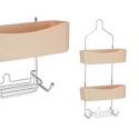 Duschaufhänger Berilo W7072 - 384 Beige Metall Kunststoff 28 x 60 x 14 cm (6 Stück)