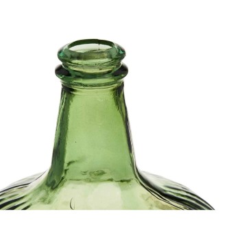 Bottle 2255/08R-G Green Stripes 8 L 19,5 x 35,5 x 19,5 cm Decoration (2 Units)