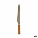 Coltello da Cucina Kinvara 43891 Marrone Argentato Bambù Acciaio inossidabile 3 x 33,5 x 2,5 cm (12 Unità)