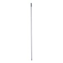 Mazza per la Scopa Righe 2,3 x 130 x 2,3 cm Grigio Metallo (12 Unità)