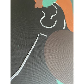 Pintura DKD Home Decor 84 x 4,5 x 123 cm Mulher Colonial (2 Unidades)