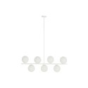 Candeeiro de teto DKD Home Decor 98 x 45 x 30 cm Cristal Metal Branco 50 W