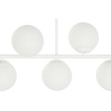 Candeeiro de teto DKD Home Decor 98 x 45 x 30 cm Cristal Metal Branco 50 W