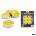 Set de Velas Ibergarden HL-1020BXIT Amarillo Cera Citronela (12 Unidades) (24 Unidades)