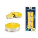 Set de Velas Ibergarden HL-1010CIT Amarillo Metal Cera Citronela (24 Unidades)