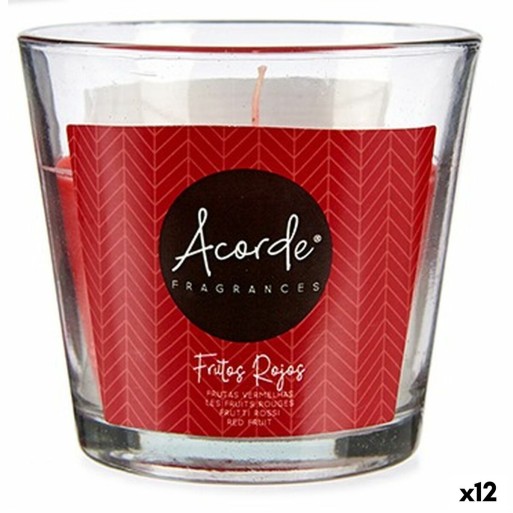 Candela Profumata Acorde 630-50H Frutti rossi 120 g (12 Unità)