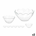 Conjunto de Tigelas Pasabahce Hasir Transparente Vidro (2 Unidades)