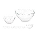 Conjunto de Tigelas Pasabahce Hasir Transparente Vidro (2 Unidades)