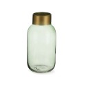 Vaso Verde Dourado Vidro 11,5 x 24 x 11,5 cm (6 Unidades)
