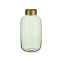 Vaso Verde Dourado Vidro 14,5 x 29,5 x 14,5 cm (6 Unidades)