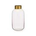 Vaso Cor de Rosa Dourado Vidro 14,5 x 29,5 x 14,5 cm (6 Unidades)