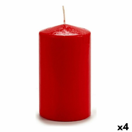 Vela Acorde CY88150M Rojo 9 x 15 x 9 cm (4 Unidades)