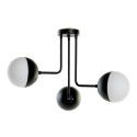 Ceiling Light DKD Home Decor White Black Metal Crystal 220 V 50 W (61 x 58 x 46 cm)
