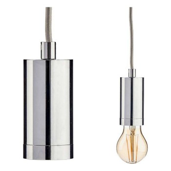 Candeeiro de teto 220-250 V 60 W Prateado Metal (6 Unidades)