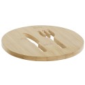 Table Mat DKD Home Decor Natural Bamboo 17,5 x 17,5 x 1 cm