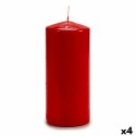 Vela Acorde CY88200M Rojo 9 x 20 x 9 cm (4 Unidades)