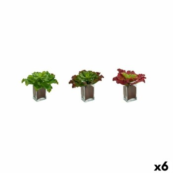 Pianta Decorativa Ibergarden YD180208 Plastica Fogli Grande 31 x 24 x 31 cm Bicolore (6 Unità)