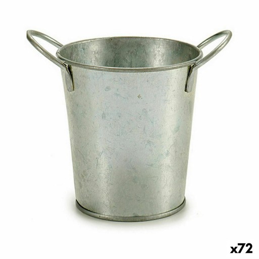 Macetero Ibergarden A52000-B Plateado Zinc Cubo 16 x 12 x 11 cm (72 Unidades)