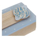Caixa Decorativa DKD Home Decor Natural Alumínio Madeira MDF 22 x 6 x 9 cm (2 Unidades) (1 Unidade)