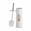 Scopino per il Bagno Berilo Art Nouveau Bianco Bronce Acciaio Plastica 9,5 x 37,5 x 9,5 cm (12 Unità)