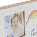 Cornice Portafoto DKD Home Decor Arcobaleno Rosa Bianco Per bambini Legno MDF (25 x 1 x 16 cm) (2 Unità)