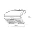 Applique Murale EDM 31849 Noir 6 W 430 Lm 6500 lm Capteur de Mouvement Solaire (6500 K)