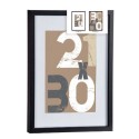 Bilderrahmen für die Wand Schwarz Glas Holz MDF 32,5 x 2,5 x 42,5 cm (6 Stück)