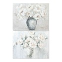 Pintura DKD Home Decor Vase 120 x 3,8 x 90 cm Vaso Romântico (2 Unidades)