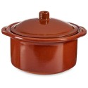 Olla con Tapa Barro cocido 1,5 L 22 x 14,5 x 20 cm (4 Unidades)