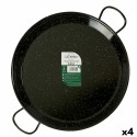 Paellera Negro Acero Esmaltado Ø 46 cm (4 Unidades)