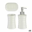 Badezimmer Set Berilo DW29150-1 Weiß aus Keramik (12 Stück)
