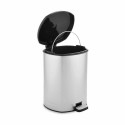 Papeleira com Pedal Berilo D004-1 Prateado Plástico 6 L (6 Unidades)