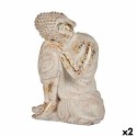 Figura Decorativa para Jardim Ibergarden CC20447 Poliresina Buda 23 x 33 x 26 cm (2 Unidades)