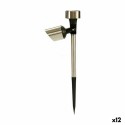 Baliza Ibergarden BH18058 Prateado Aço 15 x 10 x 28 cm Articulada Carregamento solar (12 Unidades)