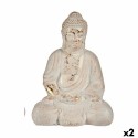 Figura Decorativa para Jardim Ibergarden CC20436 Poliresina Buda 22,5 x 41,5 x 29,5 cm (2 Unidades)