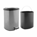 Papelera con Pedal Berilo D002-2 Gris oscuro Plástico 20 L (4 Unidades)