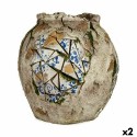 Figura Decorativa para Jardim Ibergarden ZD19026 Poliresina Vaso 27 x 27 x 27 cm (2 Unidades)